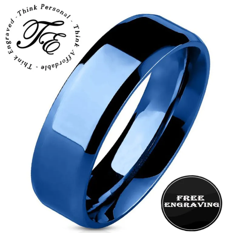 Men's Custom Engraved Promise Ring - Personalized Handwriting Ring For Guy's