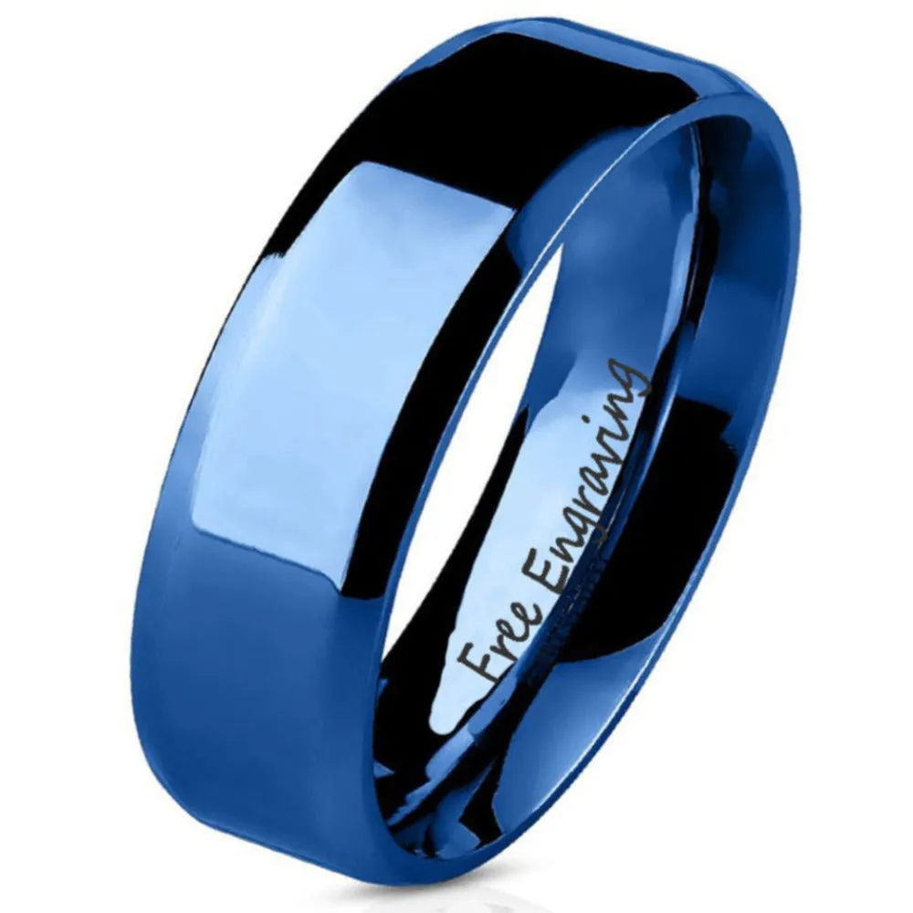 Men's Custom Engraved Promise Ring - Personalized Handwriting Ring For Guy's