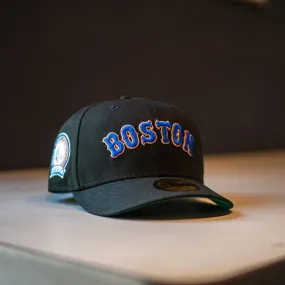 New Era Boston Red Sox Script Green UV (Black)