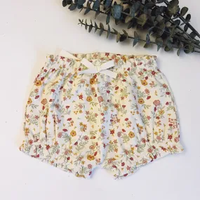 Organic Cotton Baby June Ruffle Bloomer - Bianca Floral Berry