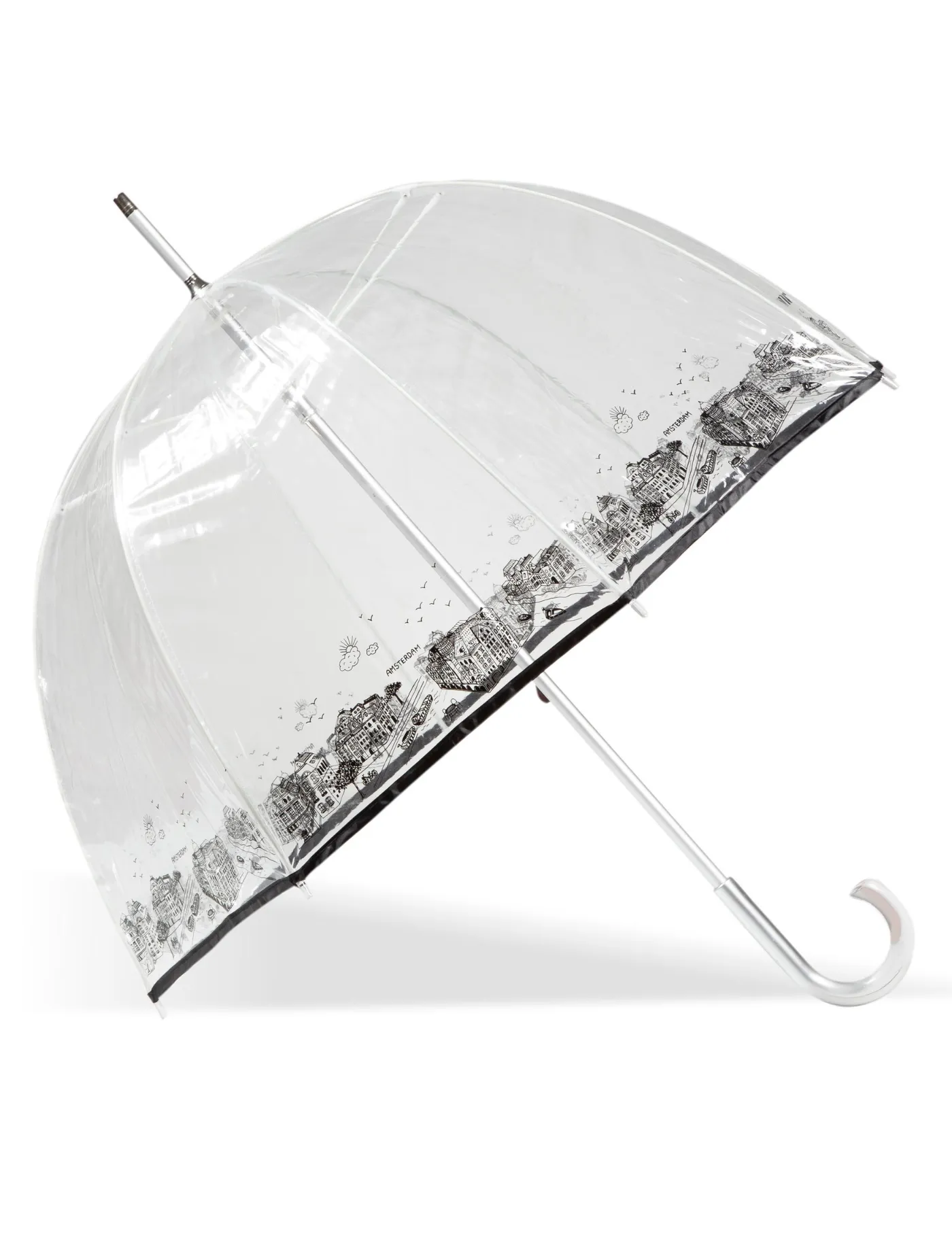 Parapluie Cloche Transparent PVC/Amsterdam