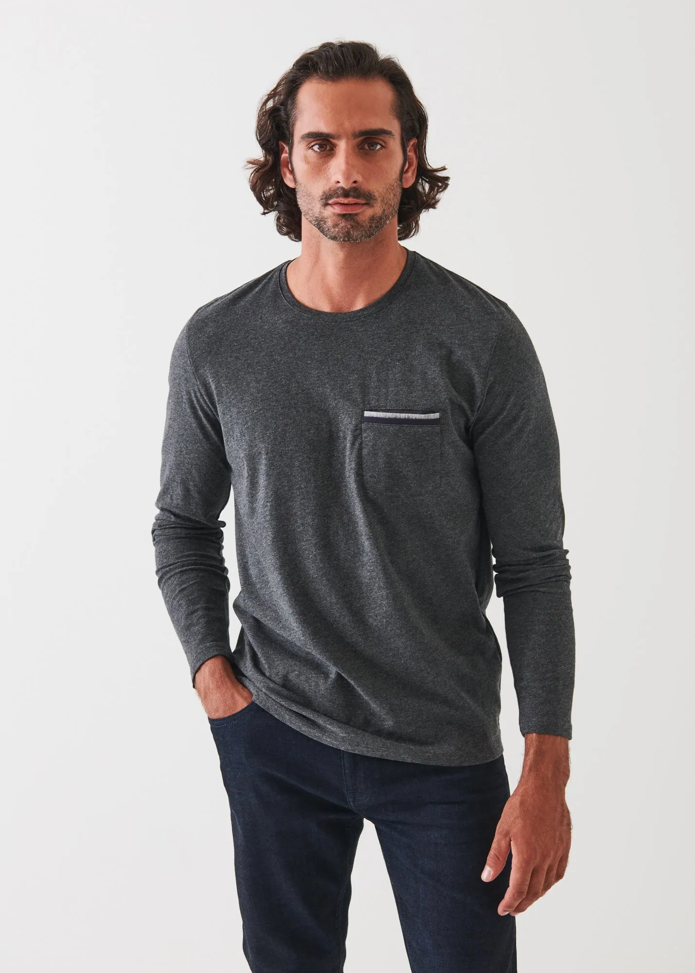 PIMA COTTON STRETCH POCKET T-SHIRT