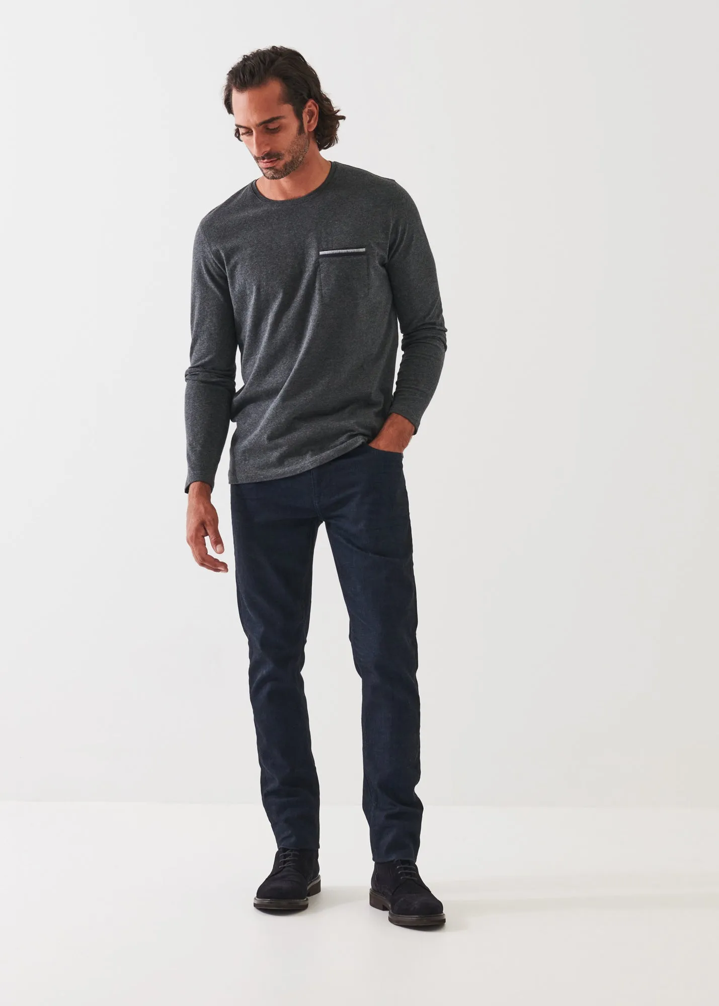 PIMA COTTON STRETCH POCKET T-SHIRT