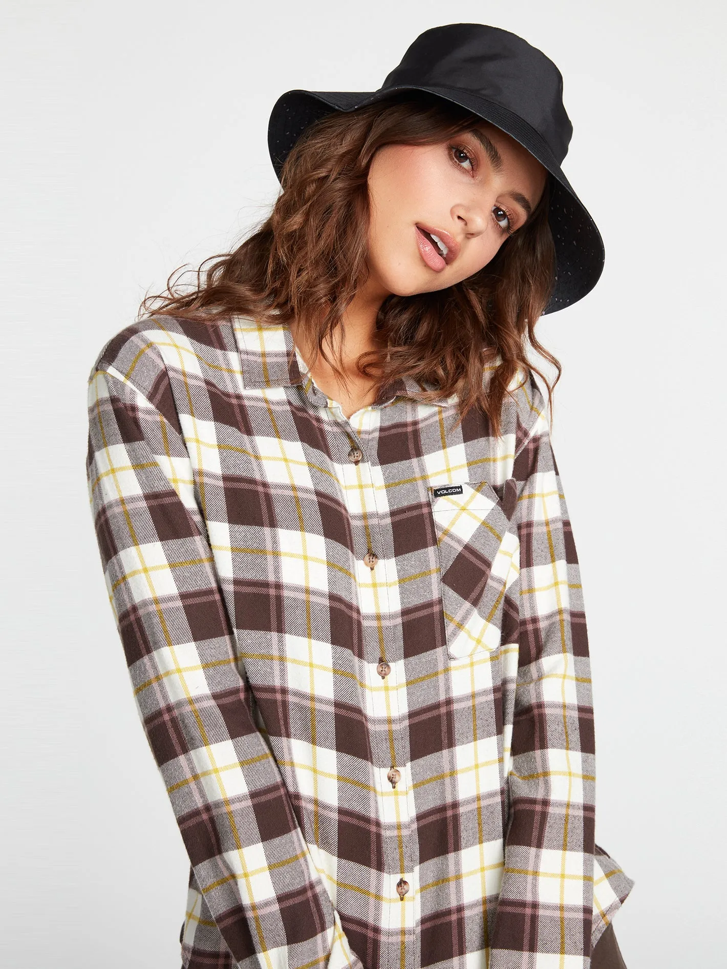 Plaid to Meet U Long Sleeve Flannel - Espresso