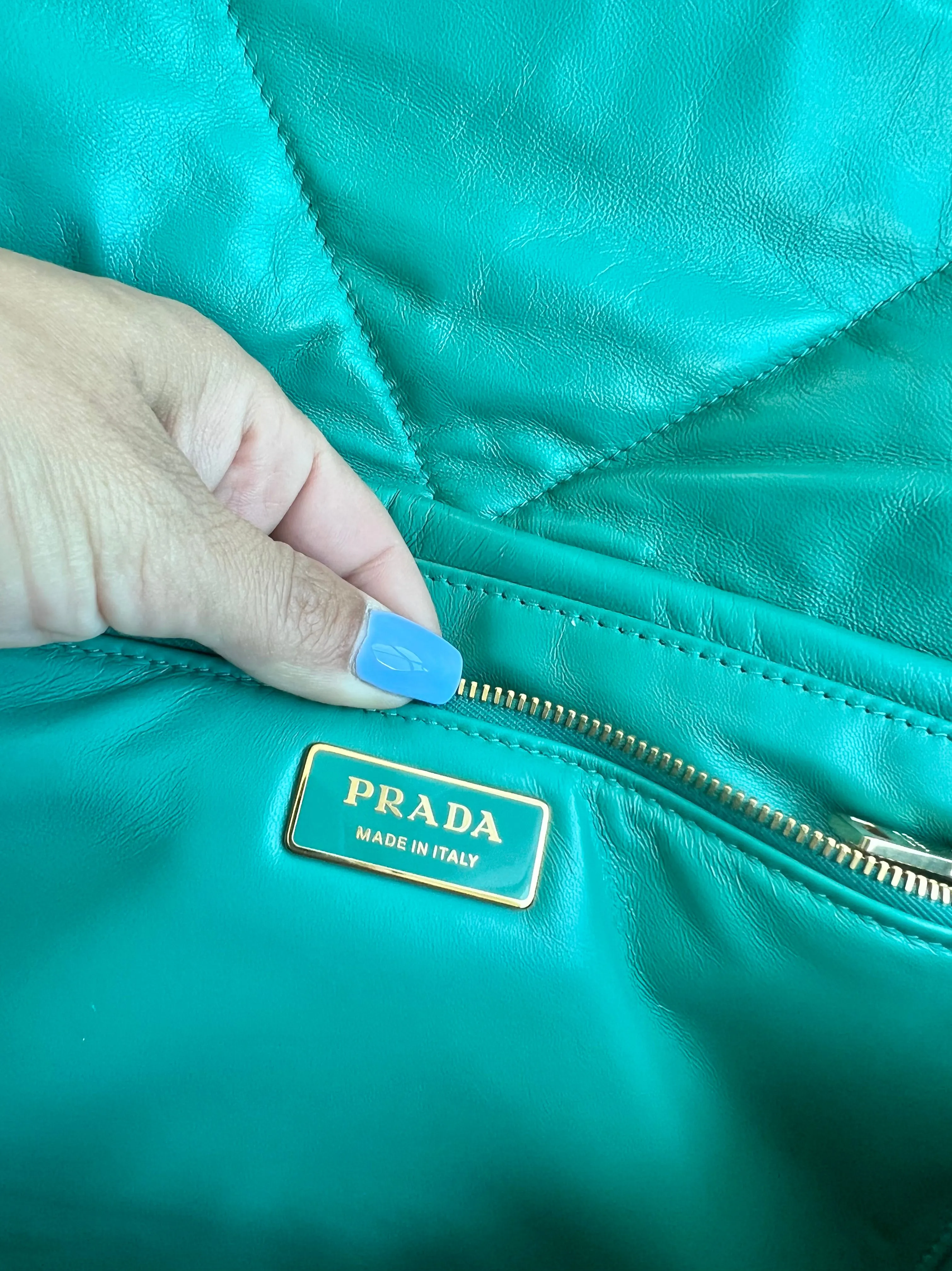 Prada Padded Nappa Leather Shoulder Bag