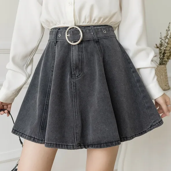 Preppy Denim Skirt AD210021