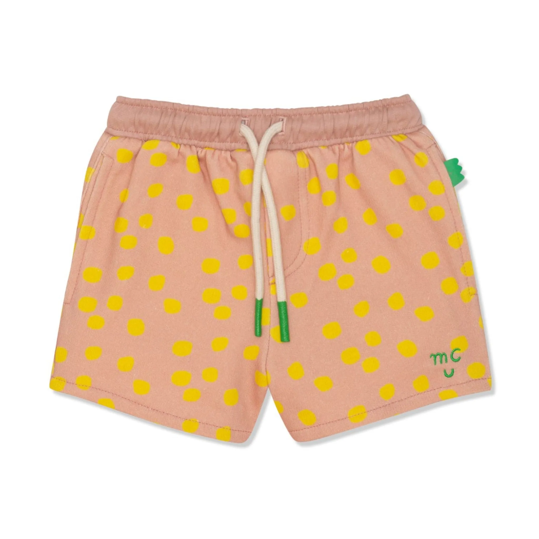 Recycled Cotton Pineapple Harvest Cropped Girl Shorts