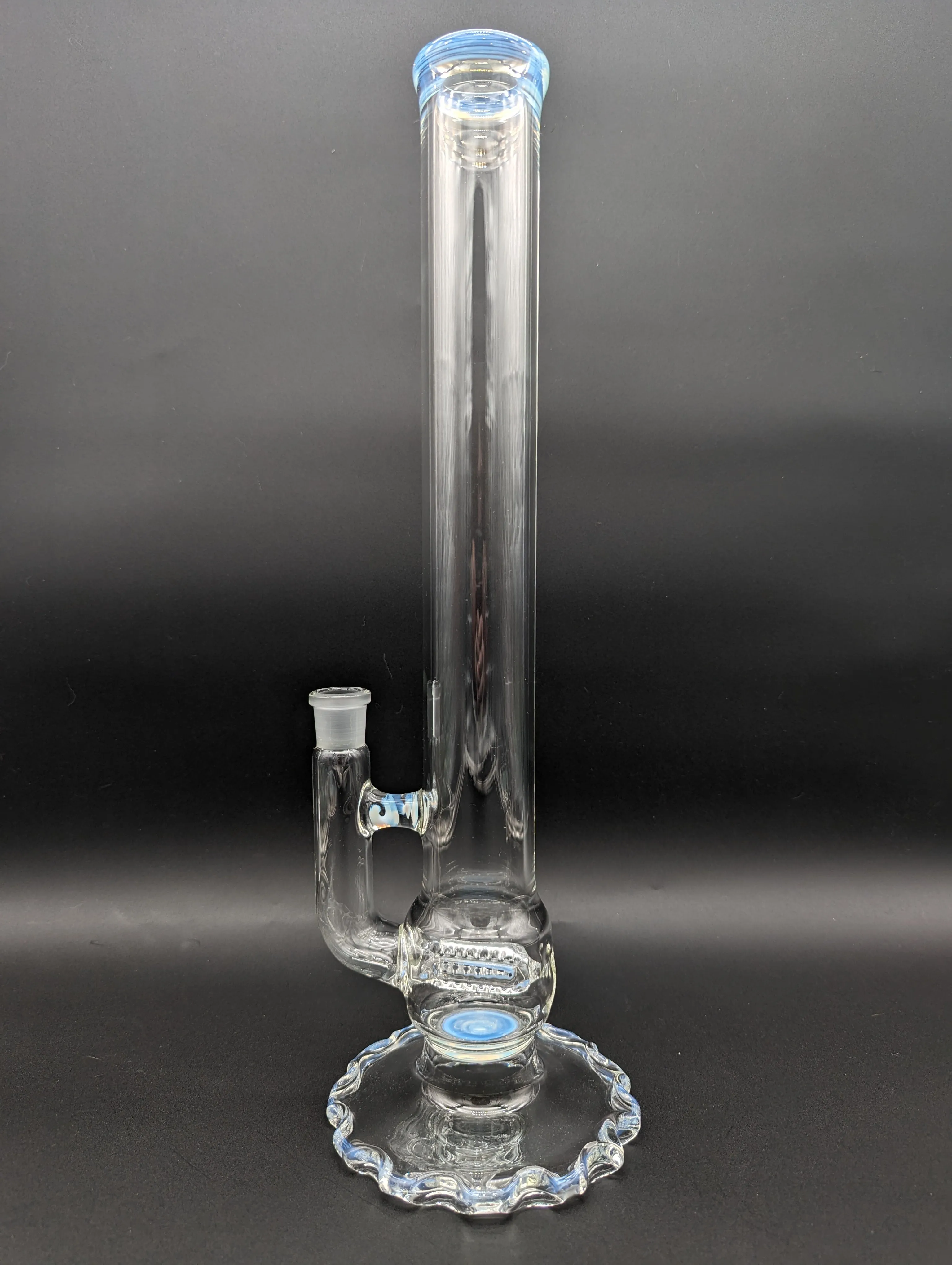 Ripplefoot Straight Tube w/ Inline Perc - Fire Within Glass