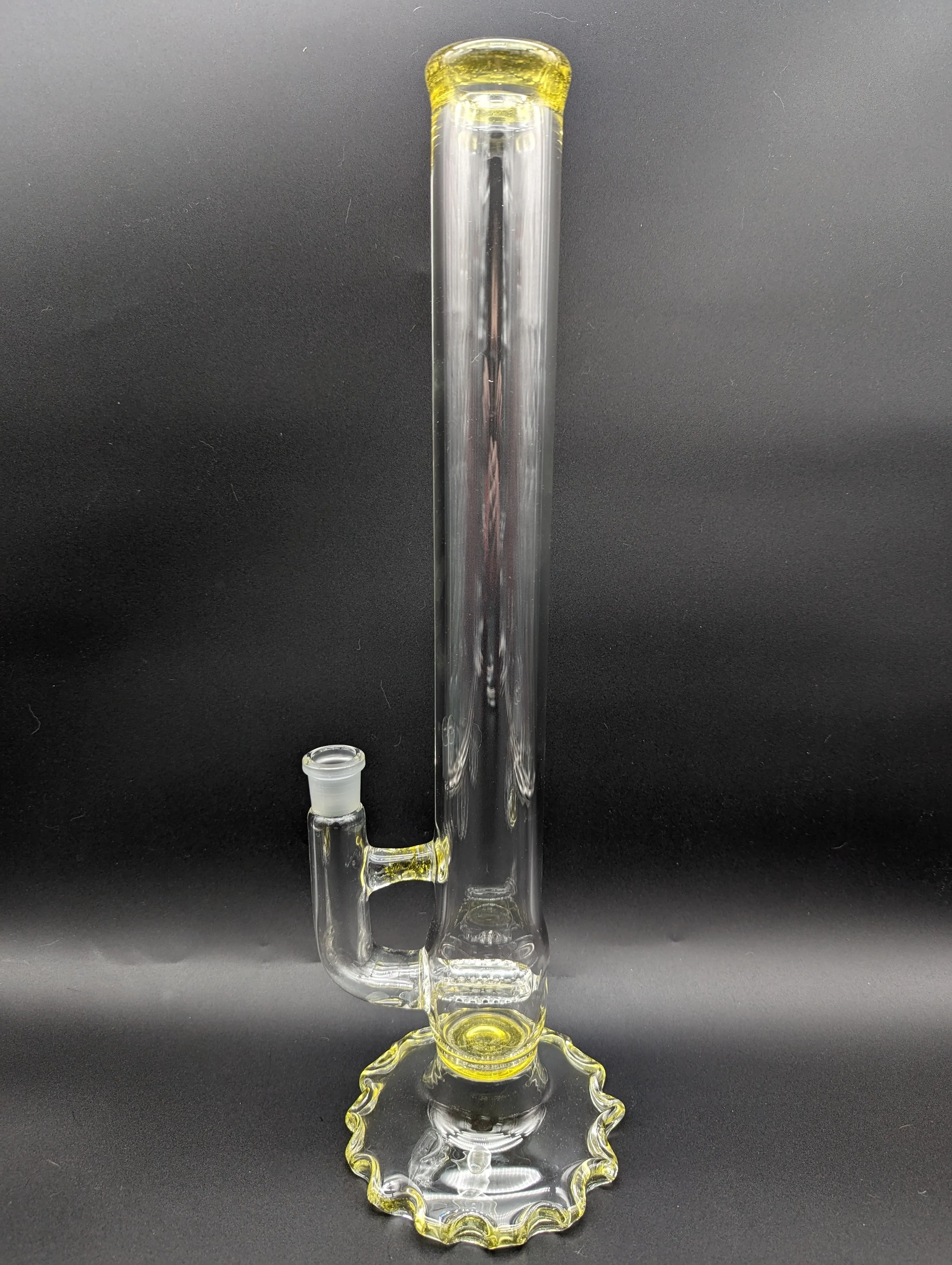 Ripplefoot Straight Tube w/ Inline Perc - Fire Within Glass