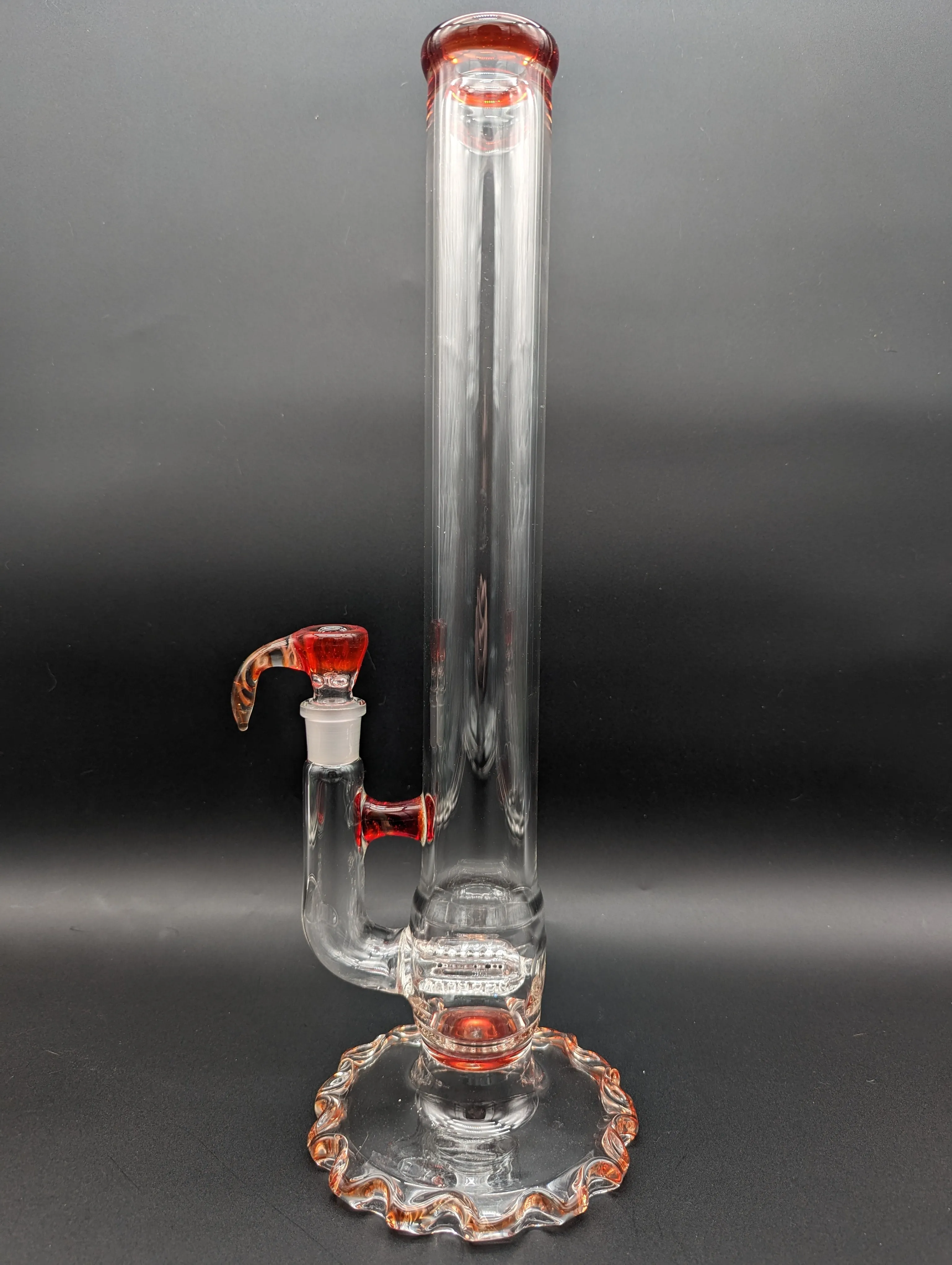 Ripplefoot Straight Tube w/ Inline Perc - Fire Within Glass