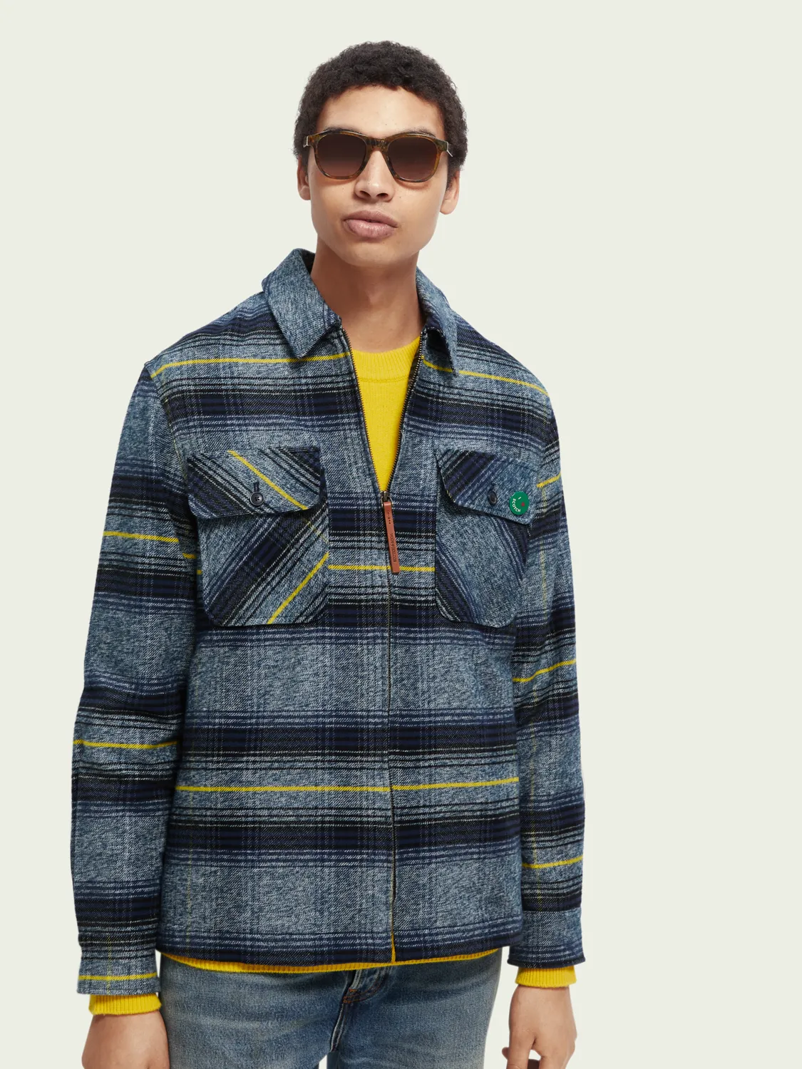 Scotch & Soda Checked Cotton Jacket (167204)