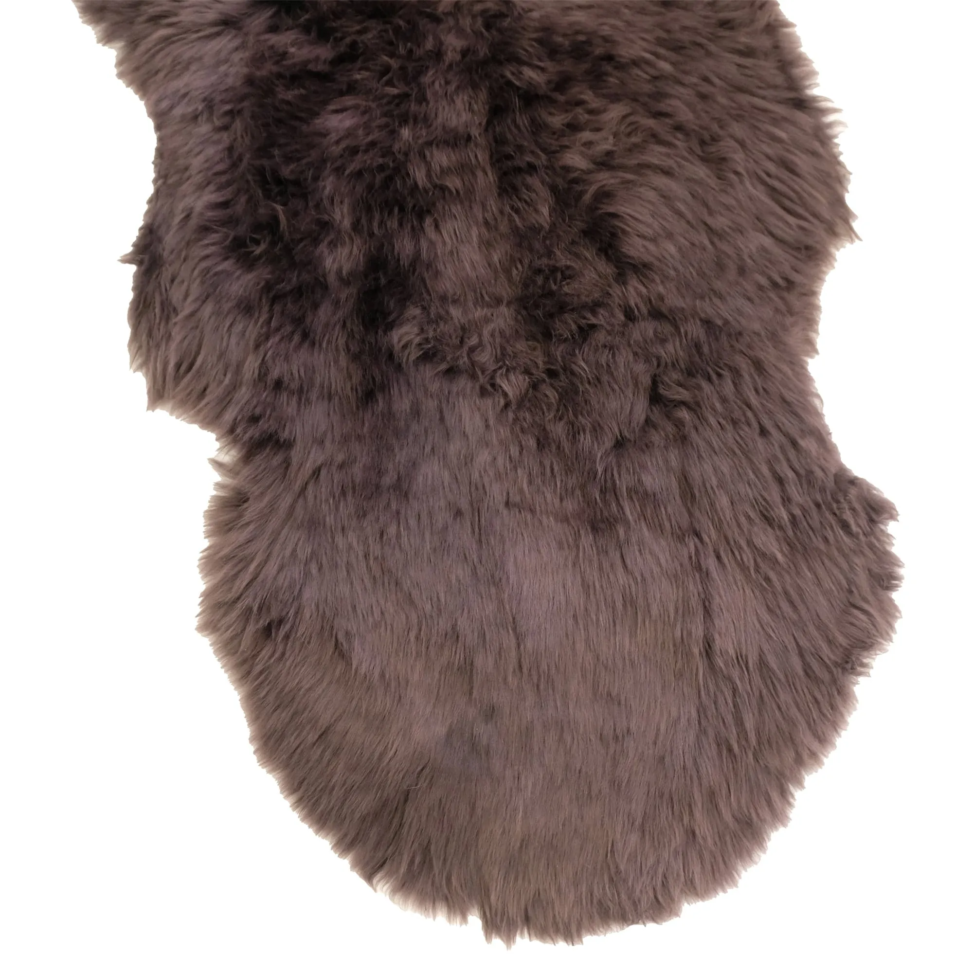 Sheepskin Rug - Chocolate - Super Double Length (210-220x65cm) - Long Wool Australian Merino Sheepskin