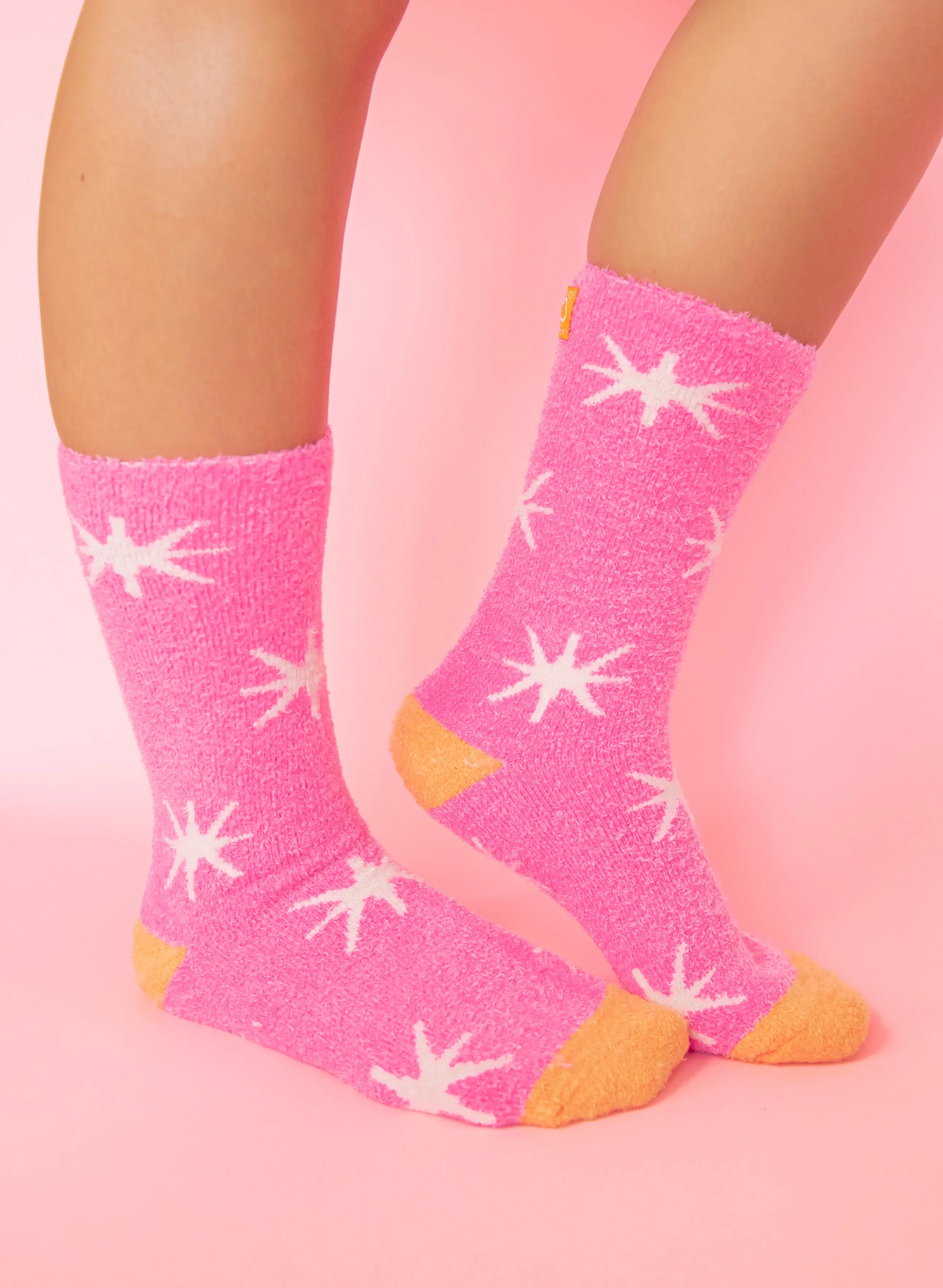 Soft & Cozy Starburst Azalea Socks