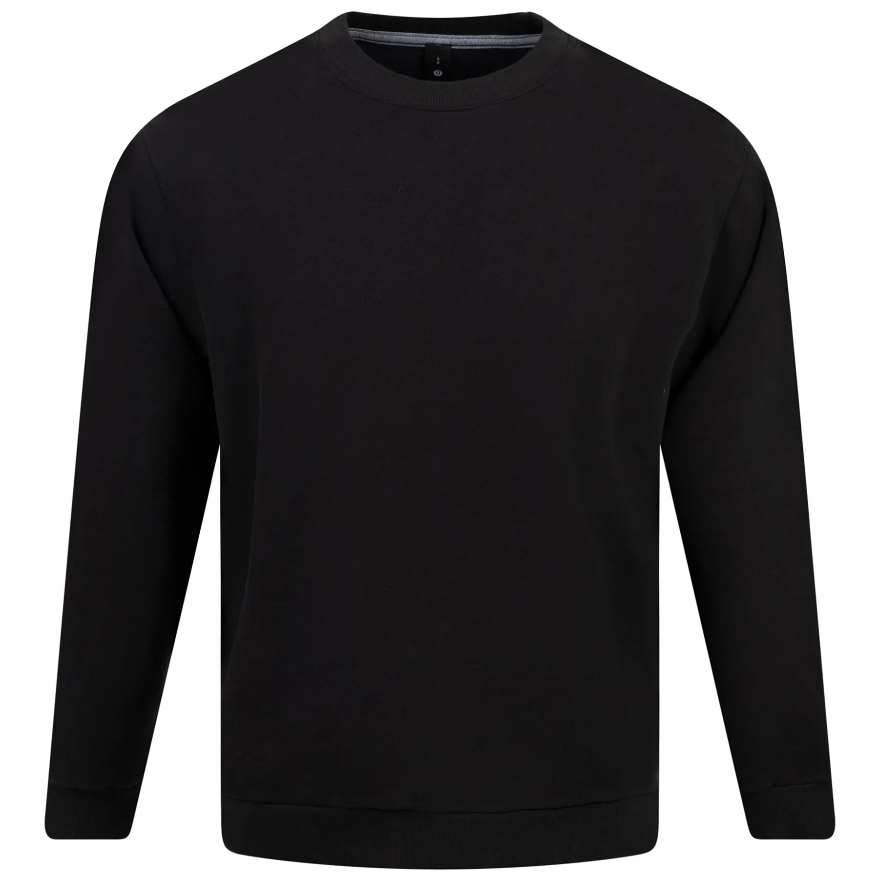 Steady State Crew Neck Cotton Sweatshirt Black - SS24