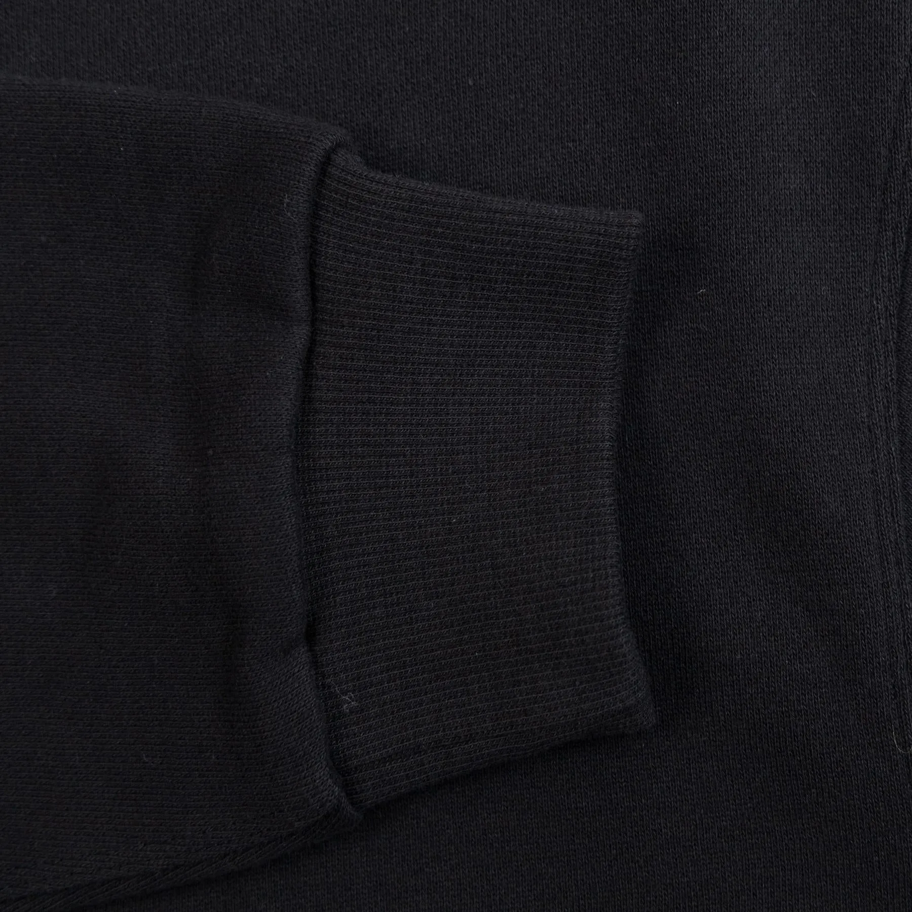 Steady State Crew Neck Cotton Sweatshirt Black - SS24