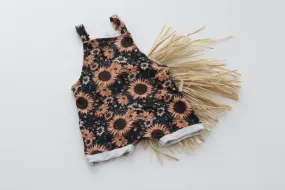 Sunflower Short Leg Dungarees 0-3 mths