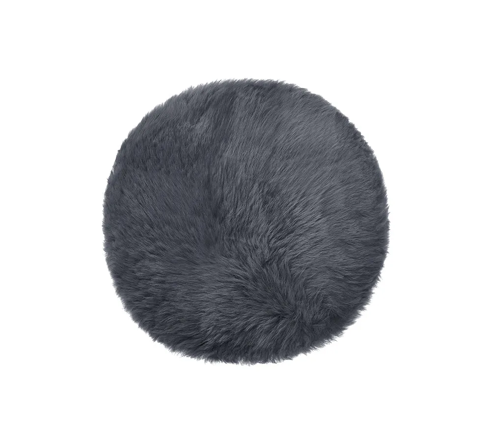 TARRAMARRA Round Wool Seat Cushion 40Cm X 40Cm