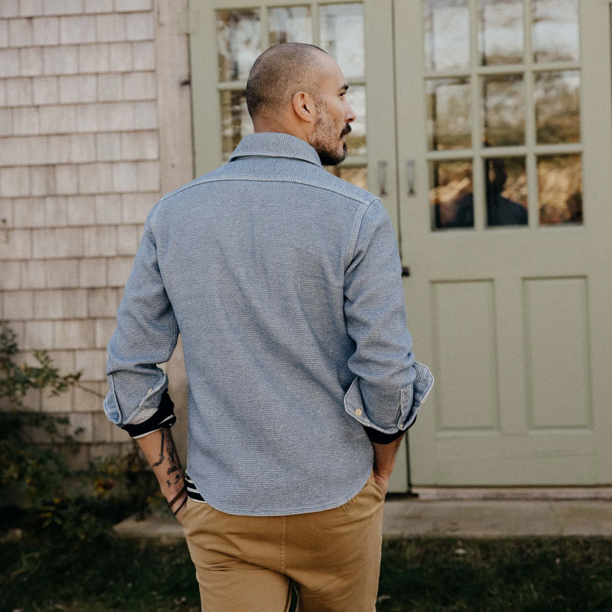 The Division Shirt in Washed Indigo