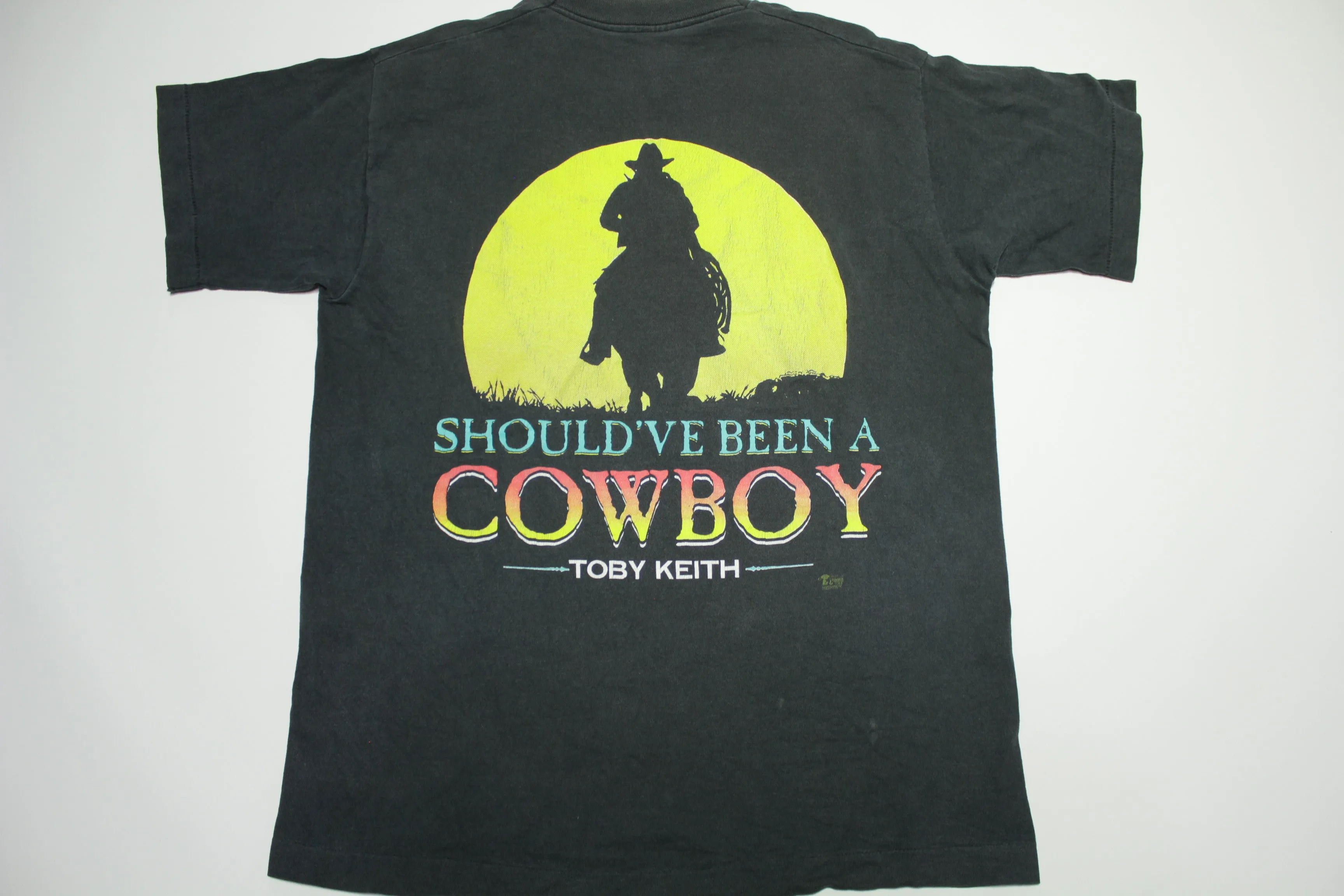 Toby Keith 1993 Should've Been A Cowboy VERY RARE Vintage 90's Tour Band T-Shirt