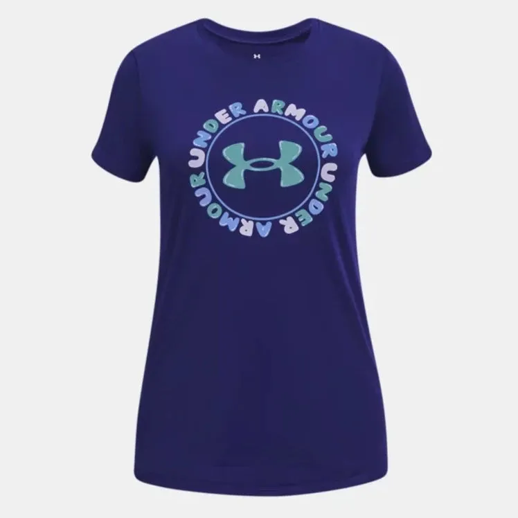 Under Armour Sonar Blue/Nebula Purple/Glacier Blue Tech Twist Wordmark S/S Tee