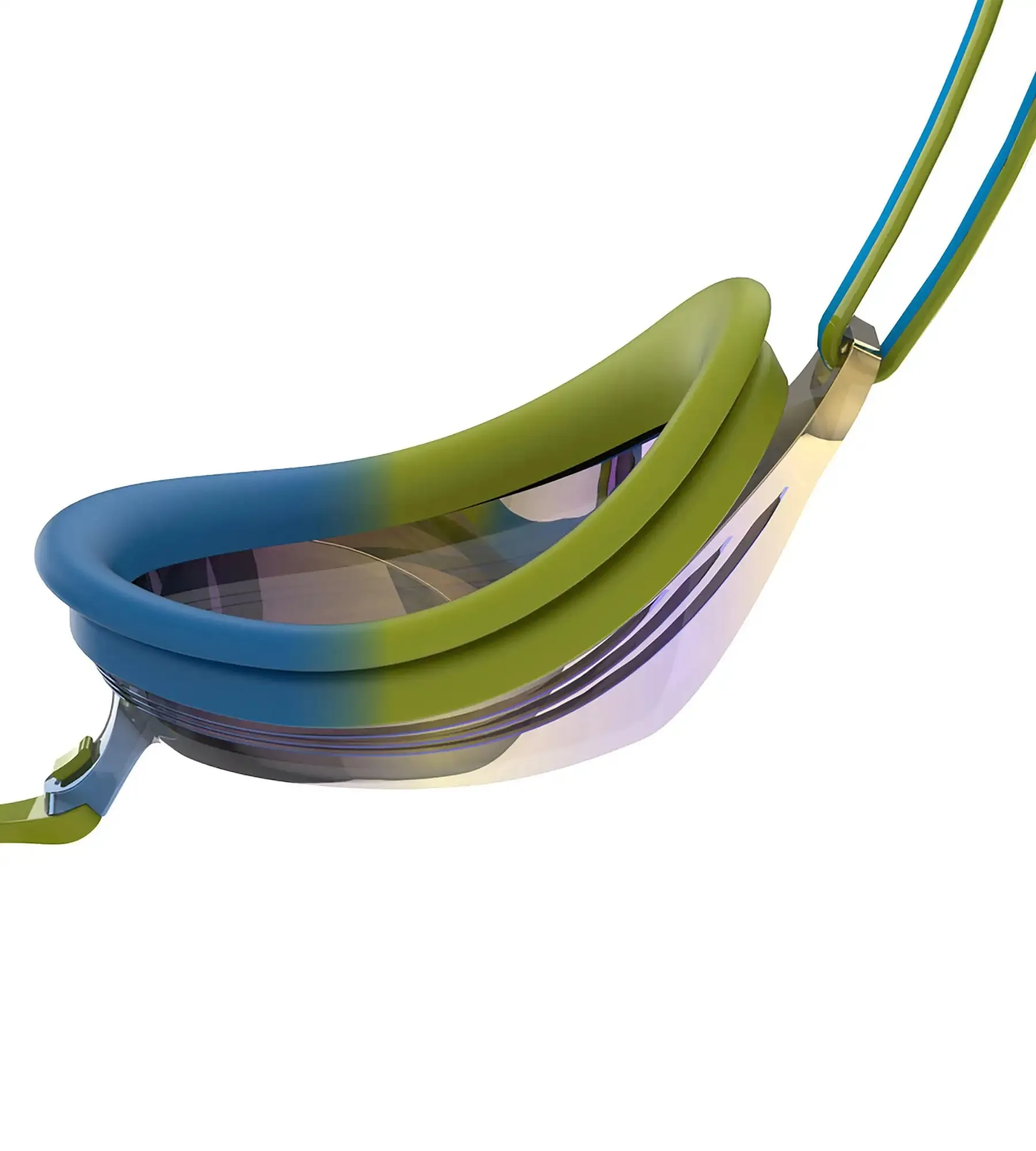 Unisex Junior Vengeance Mirror Clear-Lens Goggles - Green & Blue