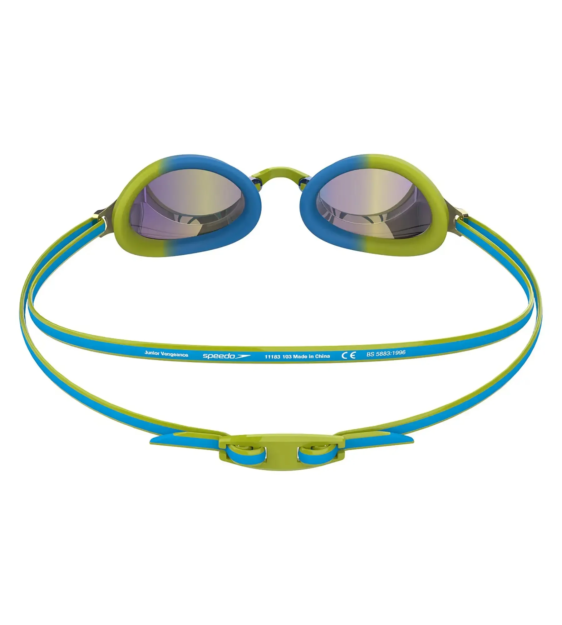 Unisex Junior Vengeance Mirror Clear-Lens Goggles - Green & Blue