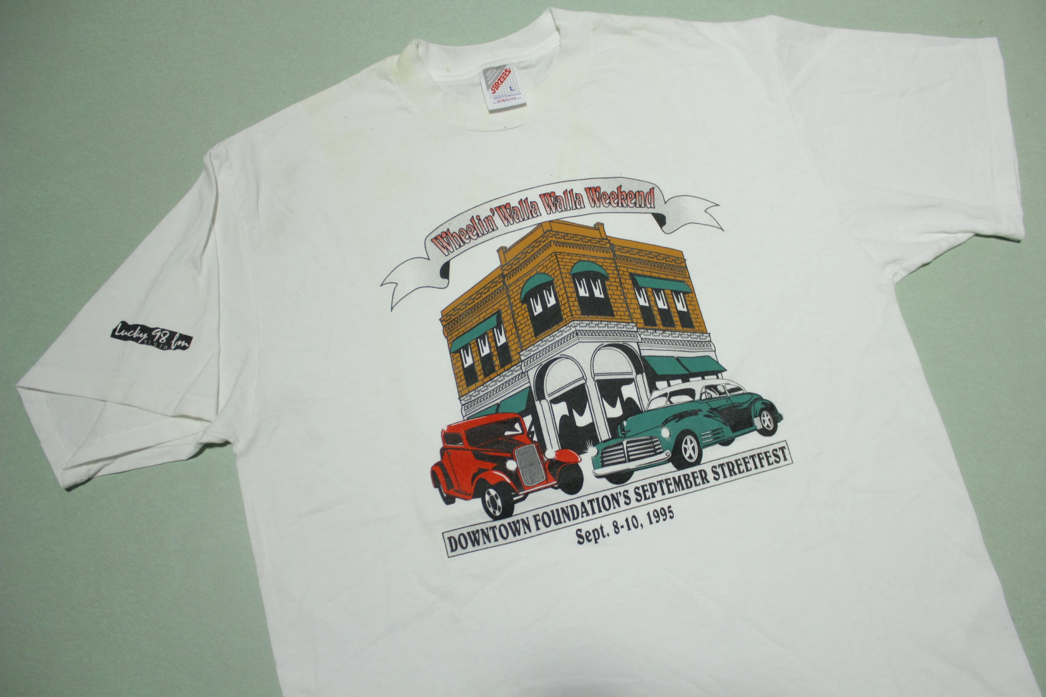 Wheelin' Walla Walla Weekend 1995 Vintage 90's Classic Car Made in USA T-Shirt