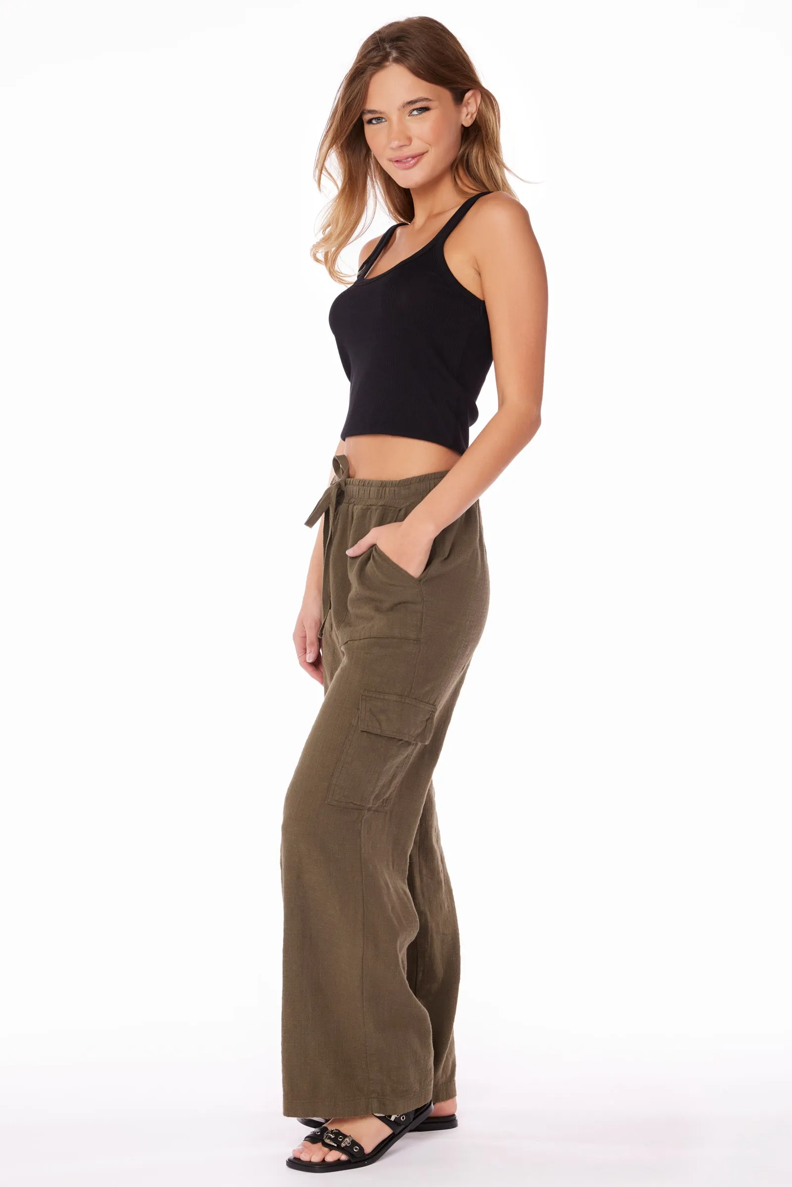 WIDE LEG CARGO PANT