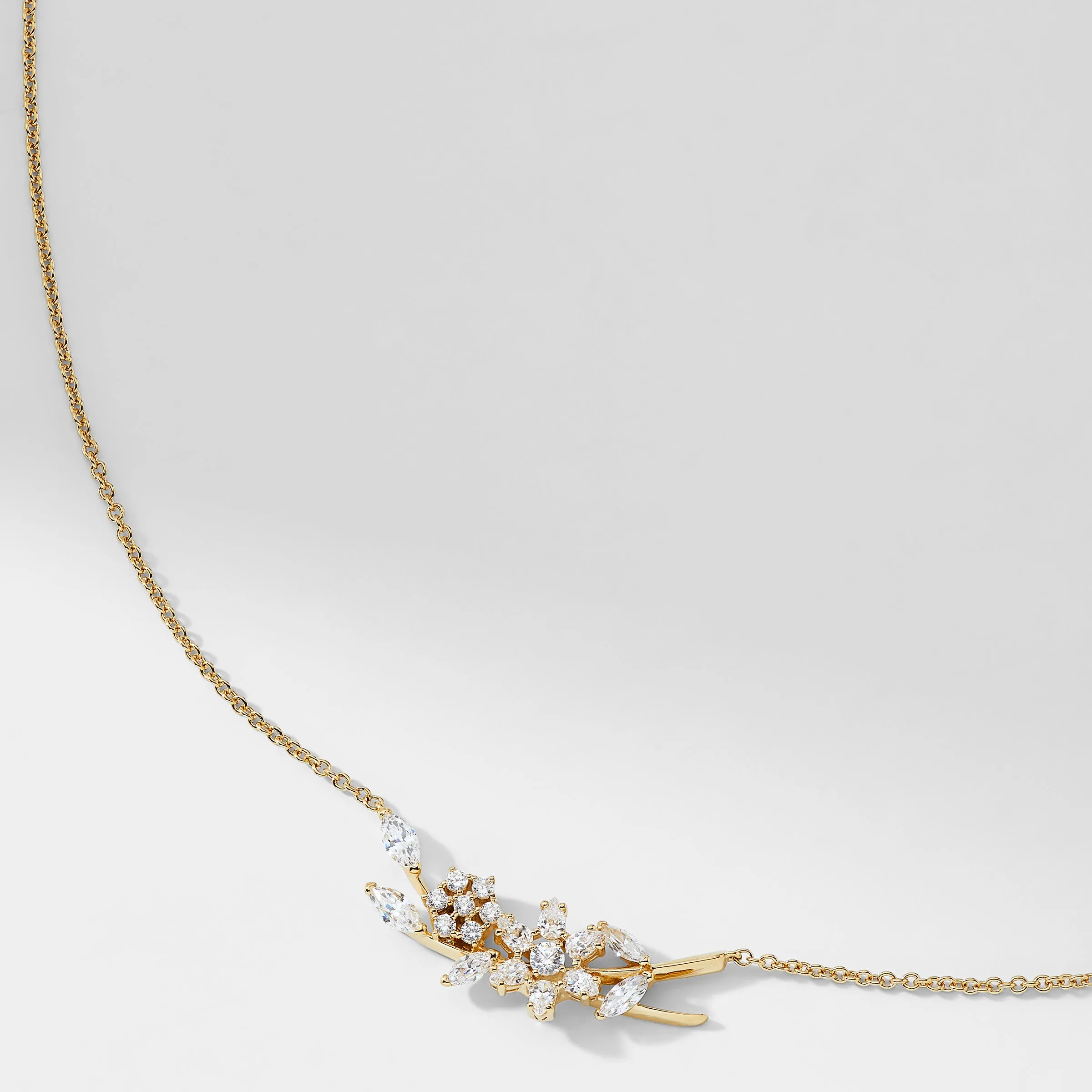 WILDFLOWER MINI SPRAY CZ NECKLACE