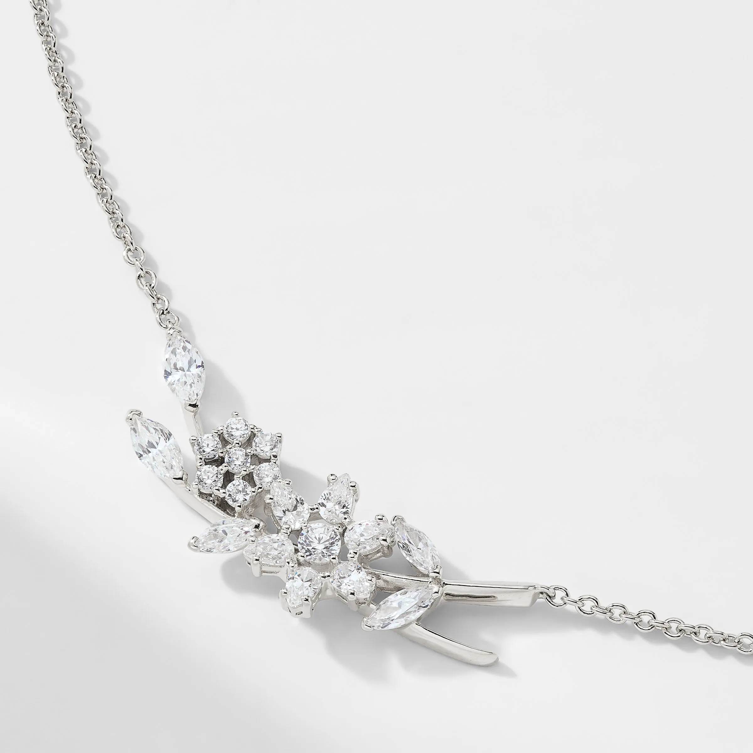 WILDFLOWER MINI SPRAY CZ NECKLACE