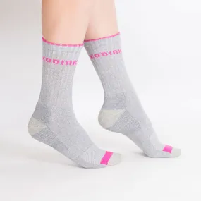 Women's 2PK Cotton Crew Sock - Grey