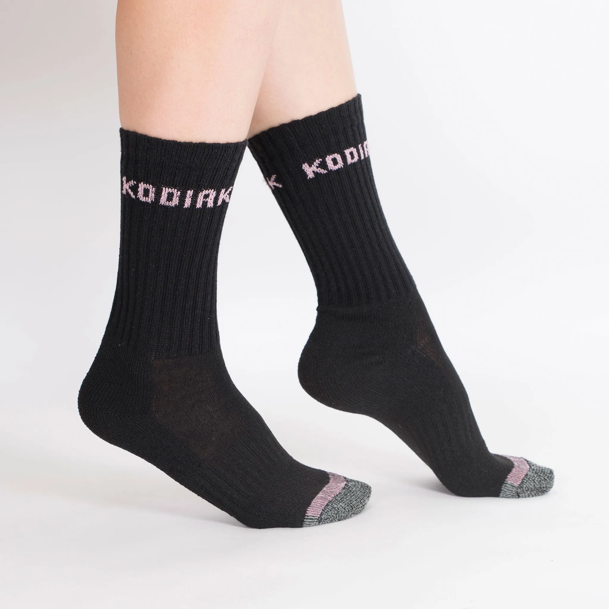 Women's 2PK Cotton Crew Sock - Grey