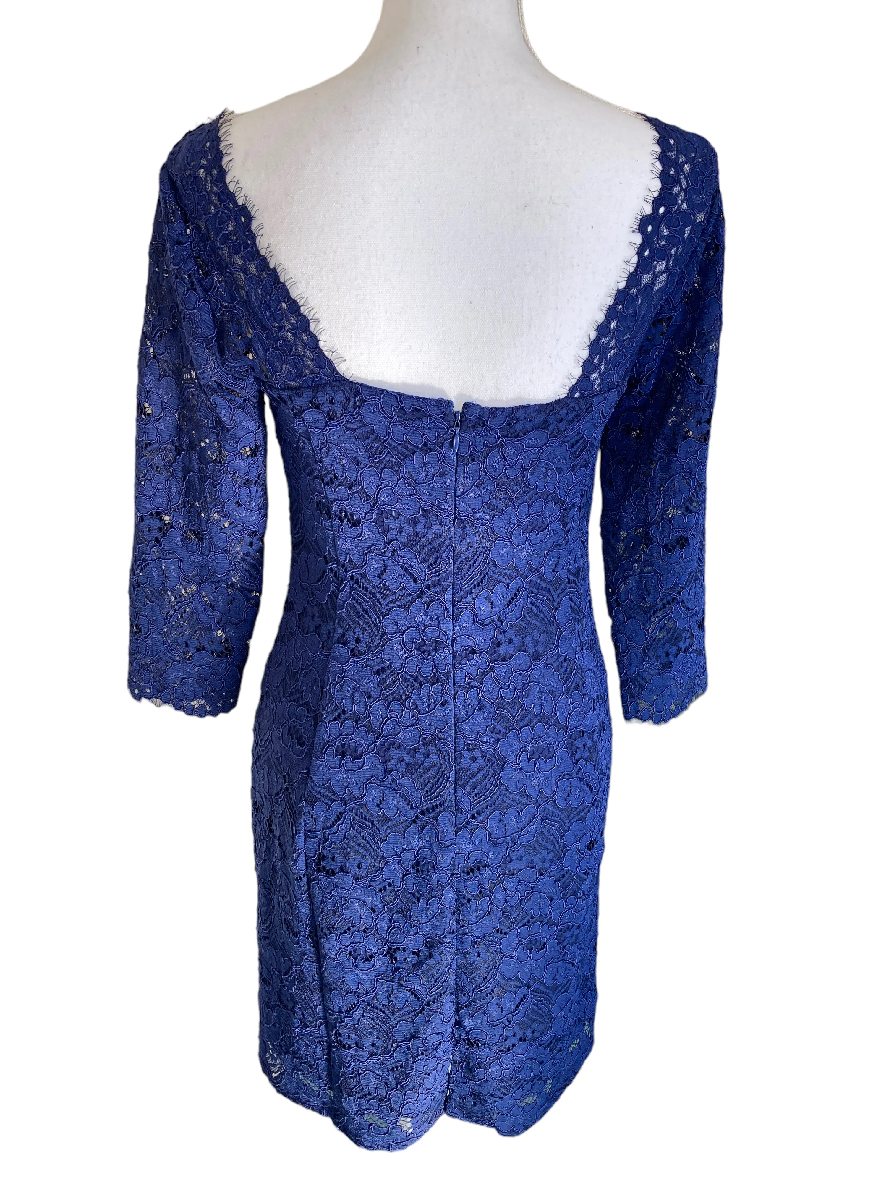 Worth Blue Lace Dress, 2